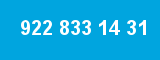 922 833 14 31 922 833 14 31